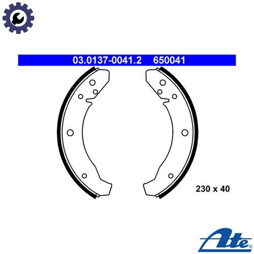 Brake shoe set 0137 0041 - brake,