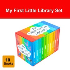 My First Little Library 10 Books Collection Set ABC, Shapes, Numbers, First Word