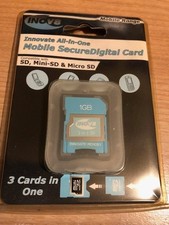 Inov8 1GB SD Card 3-in-1 New