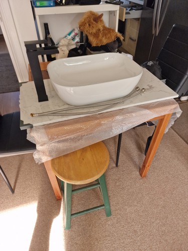 Bathroom quarts top oval sink - top,,
