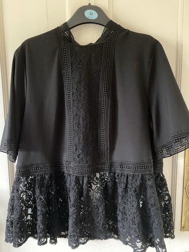 Zara black lace detail - lace,