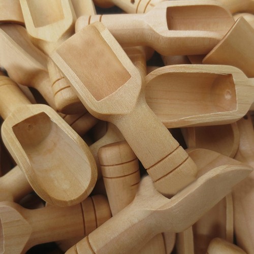 Small wooden scoop for coffee - wooden,