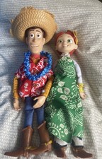 Rare Disney Pixar Toy Story Woody And Jessie Hawaiian Vacation Dolls