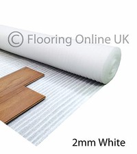 15m2 - 2mm Acoustic Comfort White Underlay - Wood / Laminate Flooring - Cheap