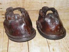 Antique Horse Drawn English Leather Lawn Protecting Lawnmower Hoof Shoe Boots