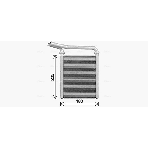 Heater matrix for toyota - matrix,
