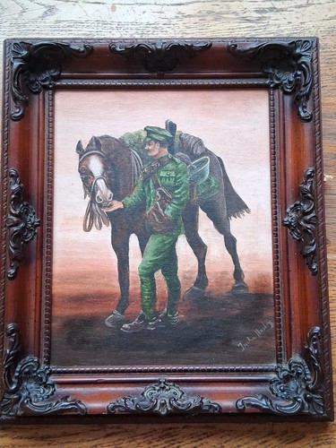 Vintage oil painting portrait - vintage,