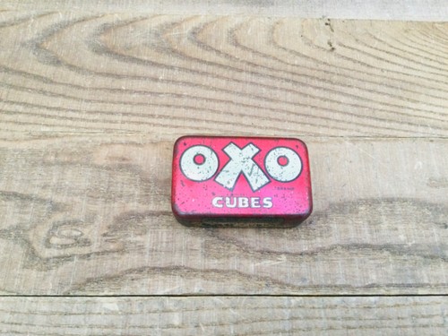 Vintage oxo cubes tin - vintage,