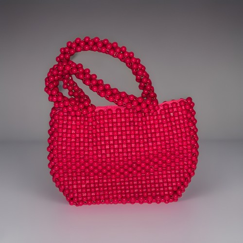 Zara hot pink beaded mini - beaded,