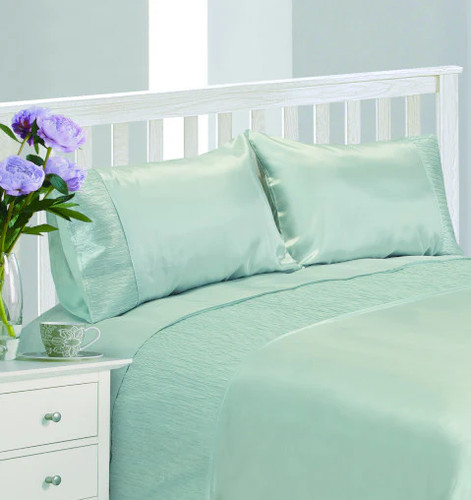Serene duckegg blue - blue, silk