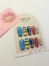 Colourful Stripe And Dot Press