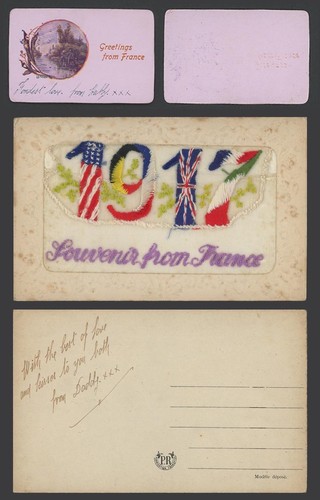 Ww1 silk embroidered - ww1,