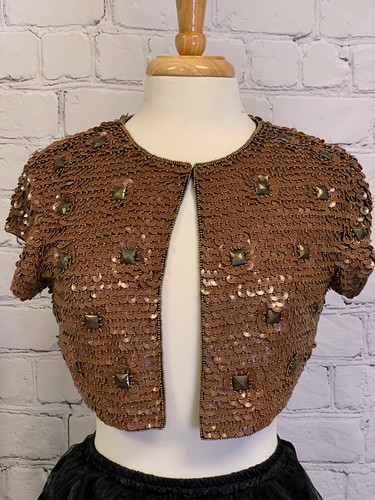 Vintage sequin bolero - bolero, short