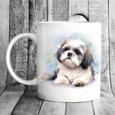 Shih Tzu Mug, watercolour Pet