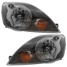 Headlights Ford Fiesta ST Mk6 2005-2009 Grey Inner Headlamps 1 Pair Left & Right