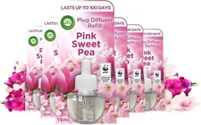6 x Air Wick Plug in Diffuser Refill, Pink Sweet Pea 19ml