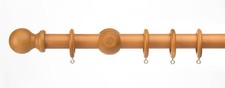 Wood Curtain Pole - 28mm