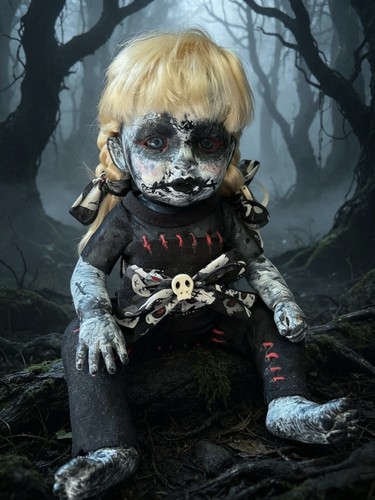 Ooak gothic horror cloth - gothic,