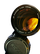 Ricoh XR Rikenon 135mm F/2.8 Lens - Pentax K Mount - MINT Case