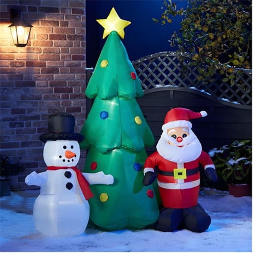 Inflatable snowman santa tree - inflatable,