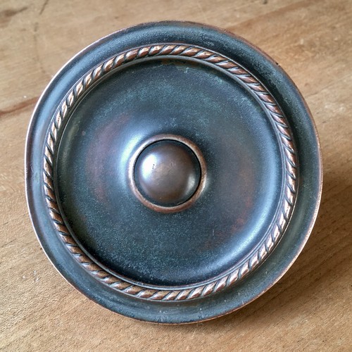 Vintage brass front door bell - brass,
