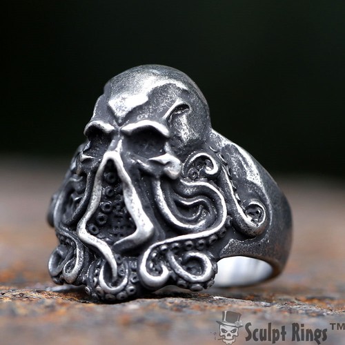 Sculpt rings cthulhu skull - cthulhu,