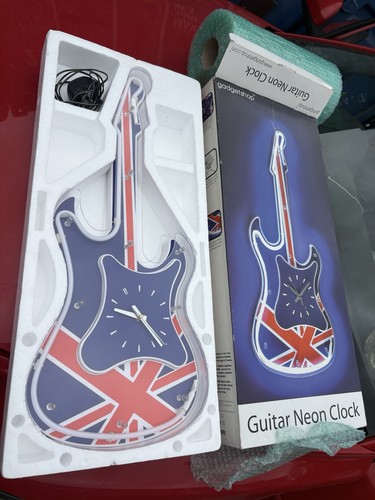 Funky union jack neon guitar - funky,