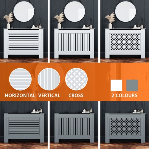 White radiator cover grey - radiator,