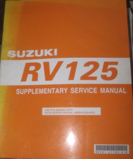 SUZUKI RV125 SUPPLEMENTARY SERVICE MANUAL 2006  (PICTURE OF CONTENTS))