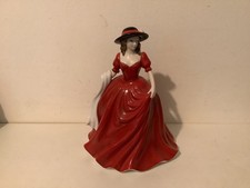 LEONARDO COLLECTION ELEGANT LADY IN RED DRESS FIGURINE EX CON 7.5”TALL