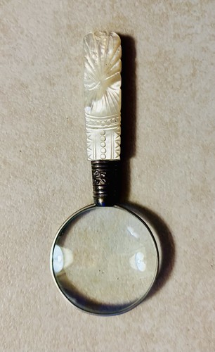 Vintage carved mother pearl - vintage,