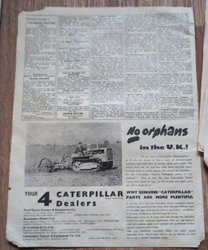Vintage 1953 caterpillar - vintage,