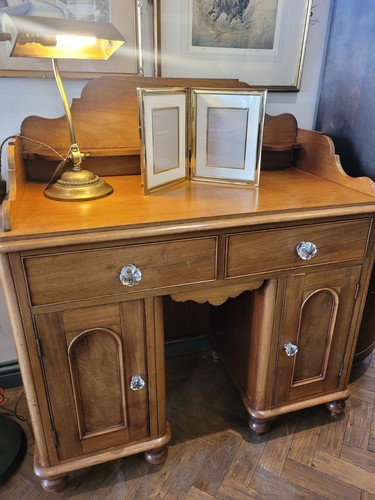 Victorian twin pedestal desk - pedestal, desk/