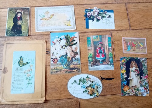 Vintage antique greeting - 9, vintage/