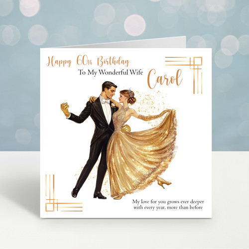 Personalised birthday card art - personalised,