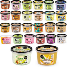 Organic Shop 250 ml Body Scrub (Multiple Scents) – Clean, Organic Exfoliant, UK