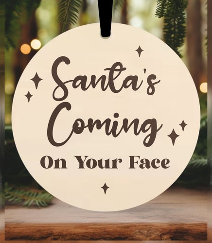 Rude christmas bauble funny - rude,