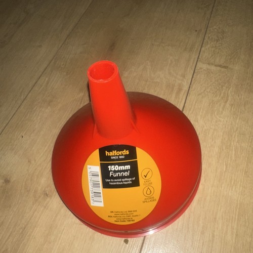 Halfords 150mm funnel with - halfords,