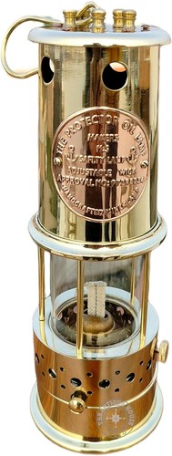 Vintage oil ship lantern - ship, 11in