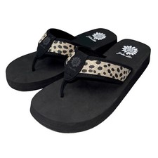 Yellow Box Flip Flops Cheetah