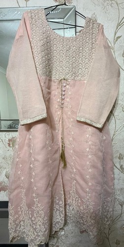 Elegant blush pink embroidered - blush,