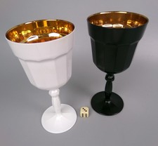 Black White Wine Glasses /