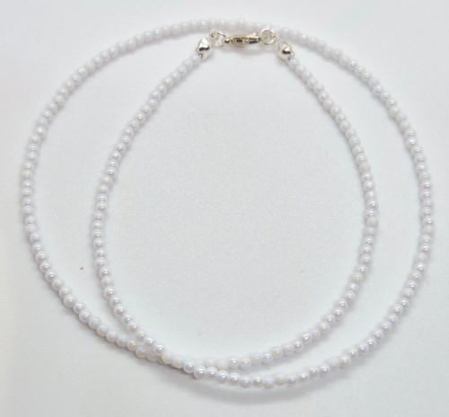 White lustre micro - micro, bead