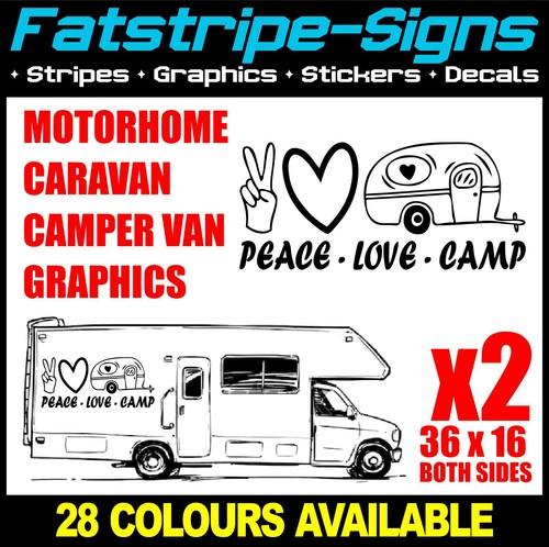 Peace love camp motorhome - peace,