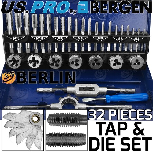 Bergen metric tap and die - bergen, set