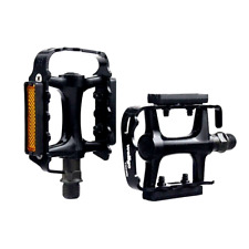WELLGO M248DU Pedals Aluminum Alloy Road Bike Ultralight Pedals black