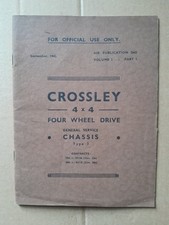 VINTAGE CROSSLEY 4 x 4 MANUAL..RARE !.. LOOK !