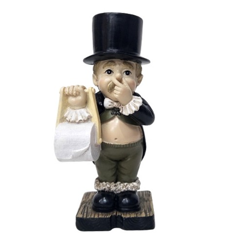 Toilet butler statue resins - butler,