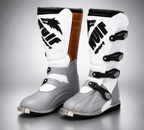Off road motocross - boots, white