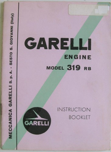 Garelli engine model 319 - model, or
